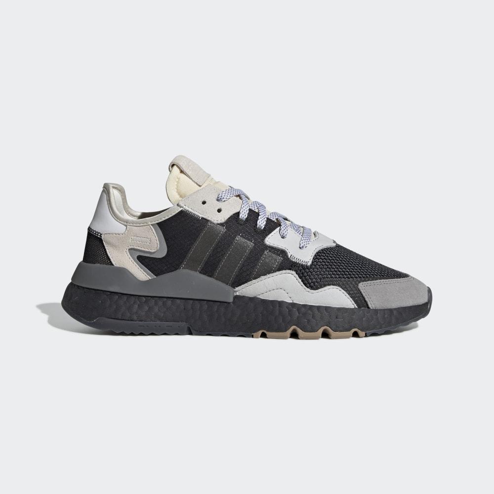 Originals Adidas Nite Jogger Barbati Romania - Negrii/Gri Inchis/Albi BD7933